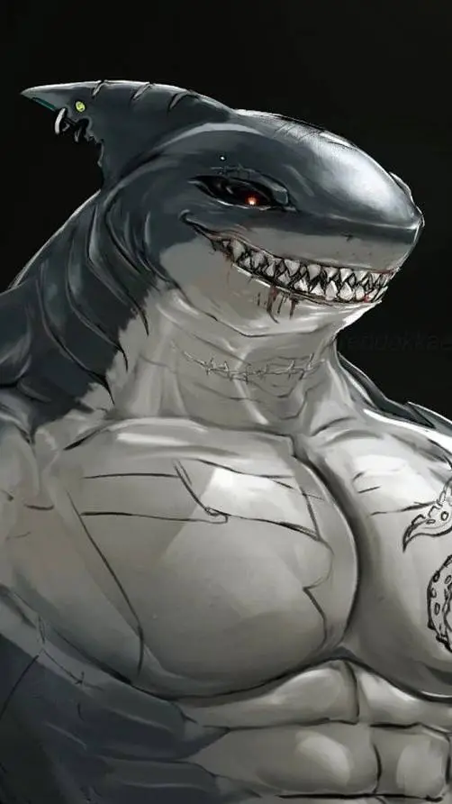 ai character: Shark  background