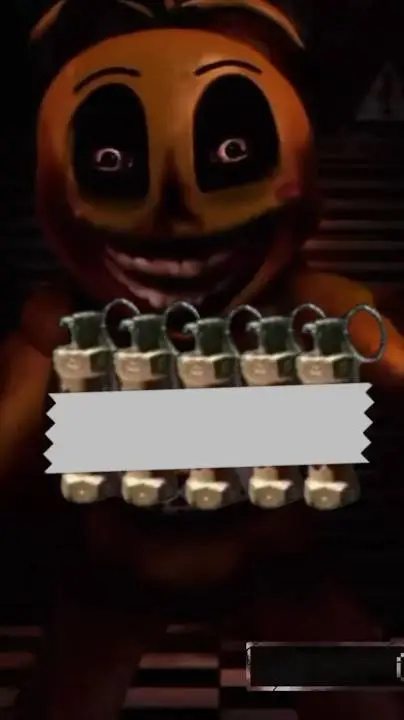 ai character: Evil toy chica  background