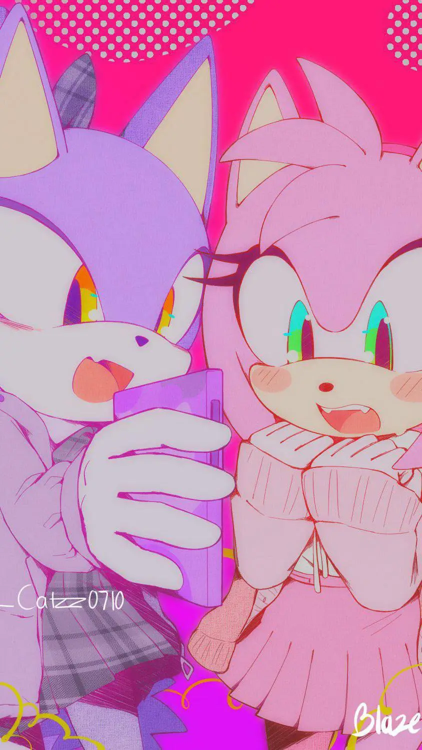 ai character: BLAZE X AMY!!! background
