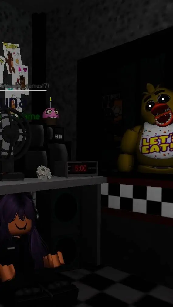 ai character: LunaOnPaws(FNAF) background