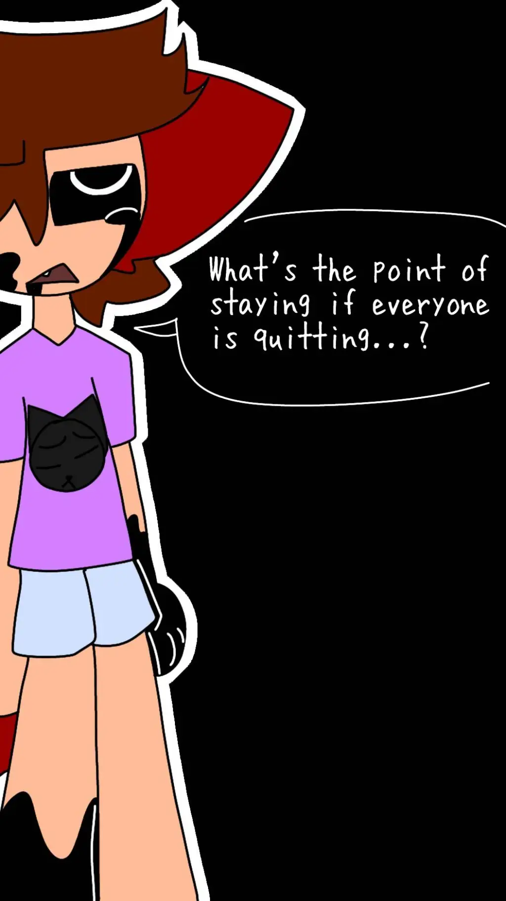 ai character: I'm staying. background