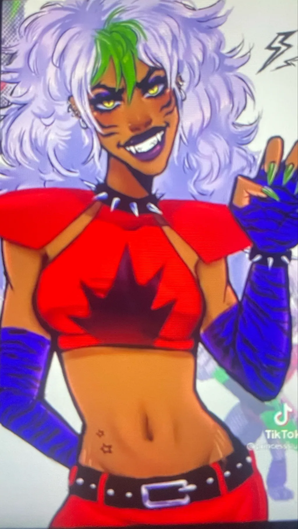 ai character: Foxy background