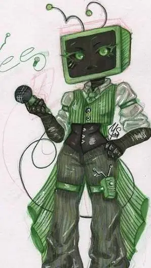 ai character: glisten background