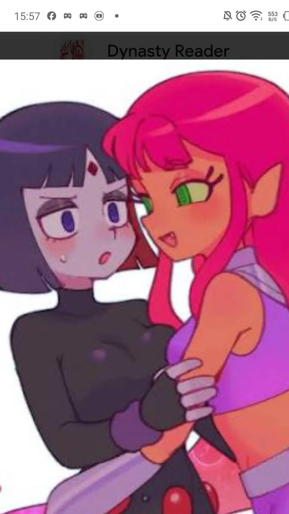 ai character: Starfire x Raven background