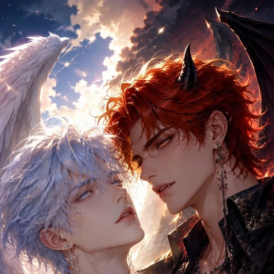 chat with ai character: Angel vs Demonio