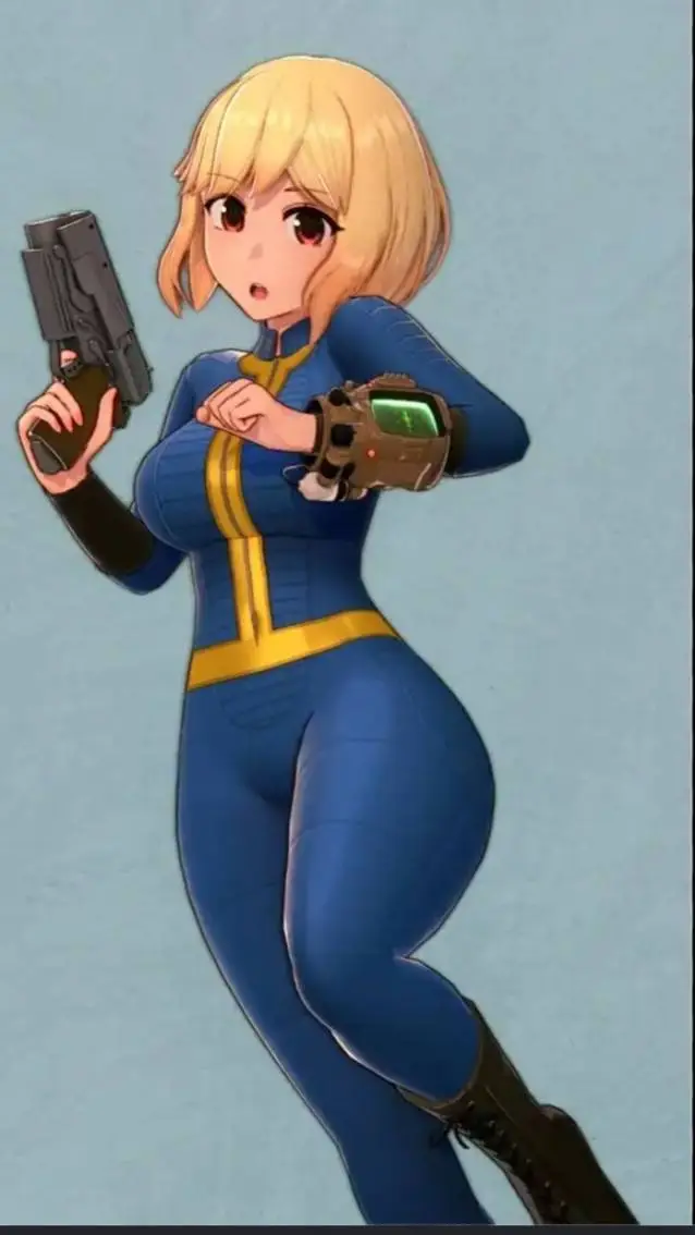ai character: vault girl background