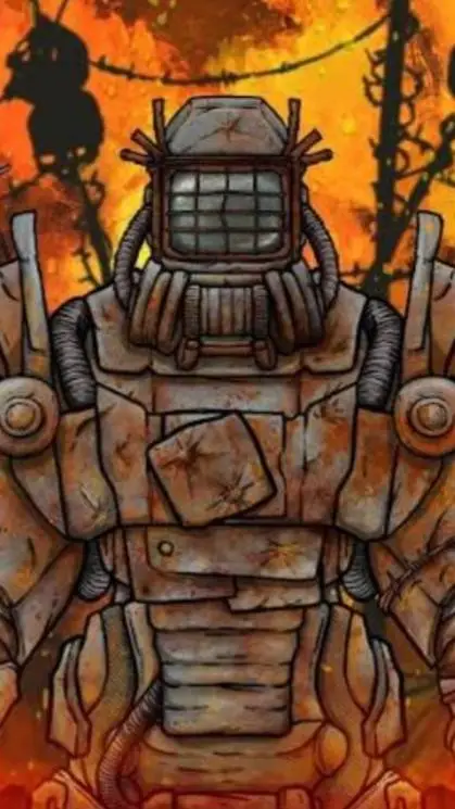 ai character: power armor background