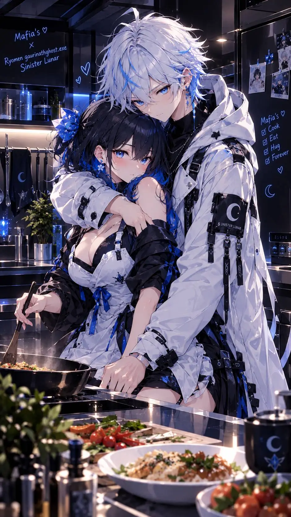 ai character: Mafia's  daughter  background