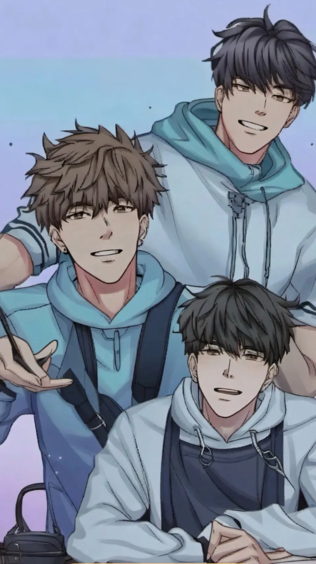 ai character: All boy school background