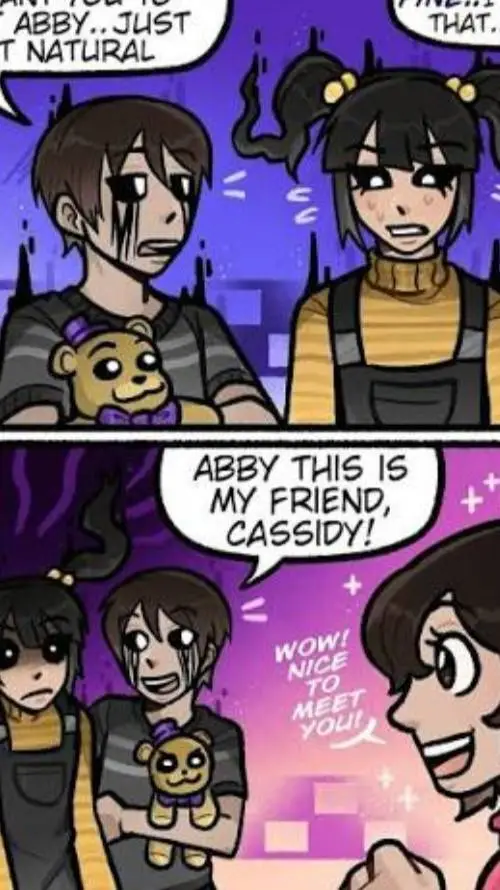ai character: Cassidy meets Abby background