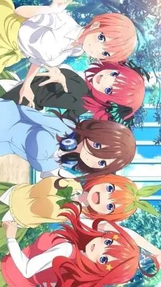 ai character: Las quintillizas  background