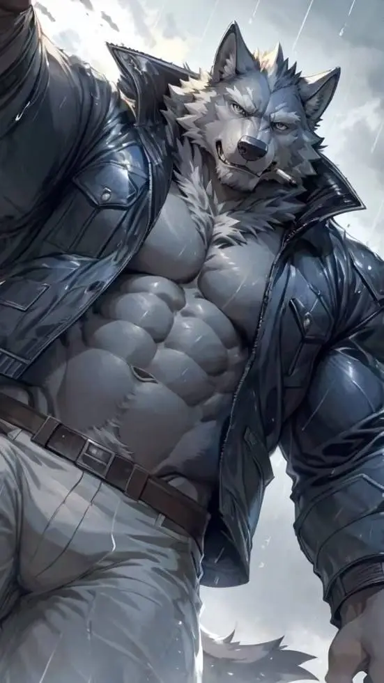 ai character: 🐺Ash🩶 background