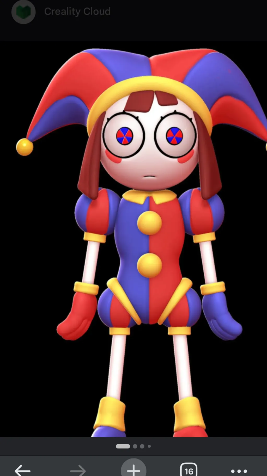 ai character: Pomni background