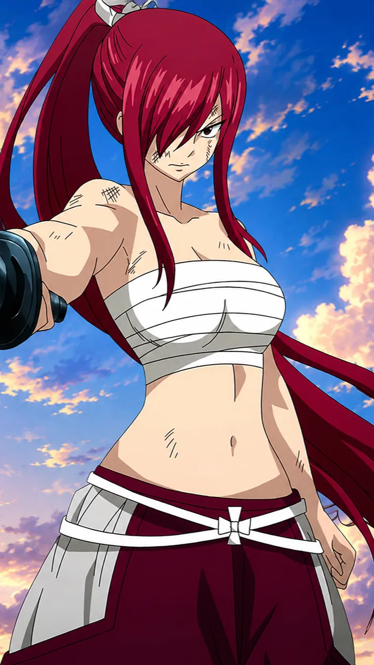 ai character: Erza Scarlet background