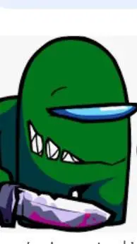 ai character: green imposter background