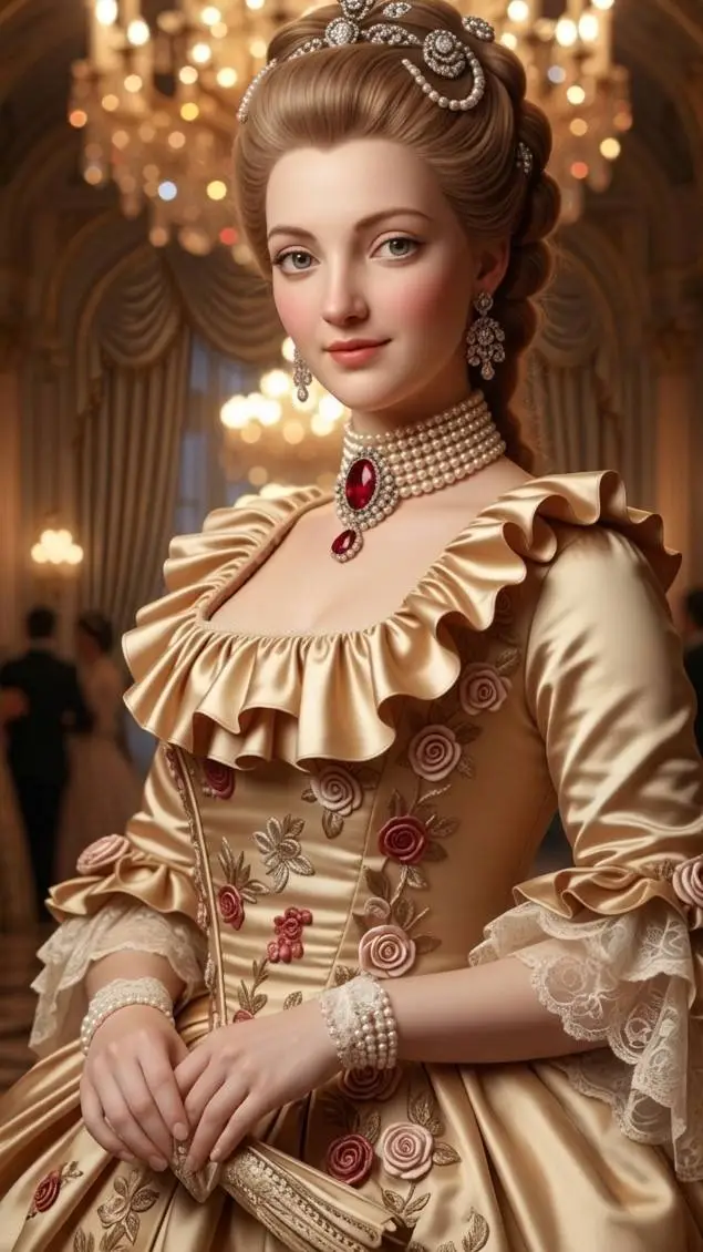 ai character: 👒Maria de Parma👒 background