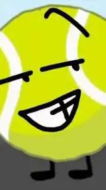 ai character: tennis ball  background