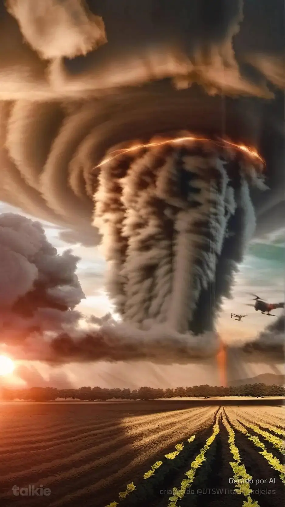 ai character: el Reno tornado background