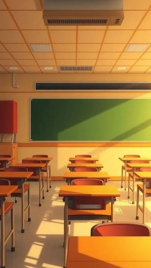 ai character: Escuela pública 🎒 background