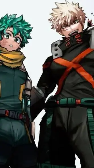 ai character: bakugo in deku background