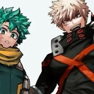 chat with ai character: bakugo and deku 