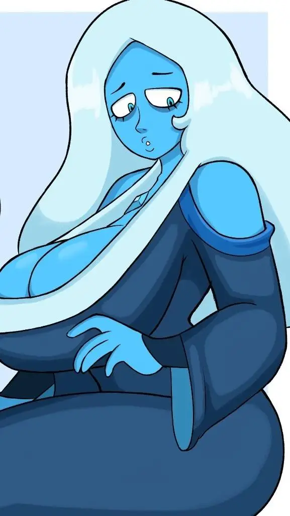 ai character: Blue diamond background