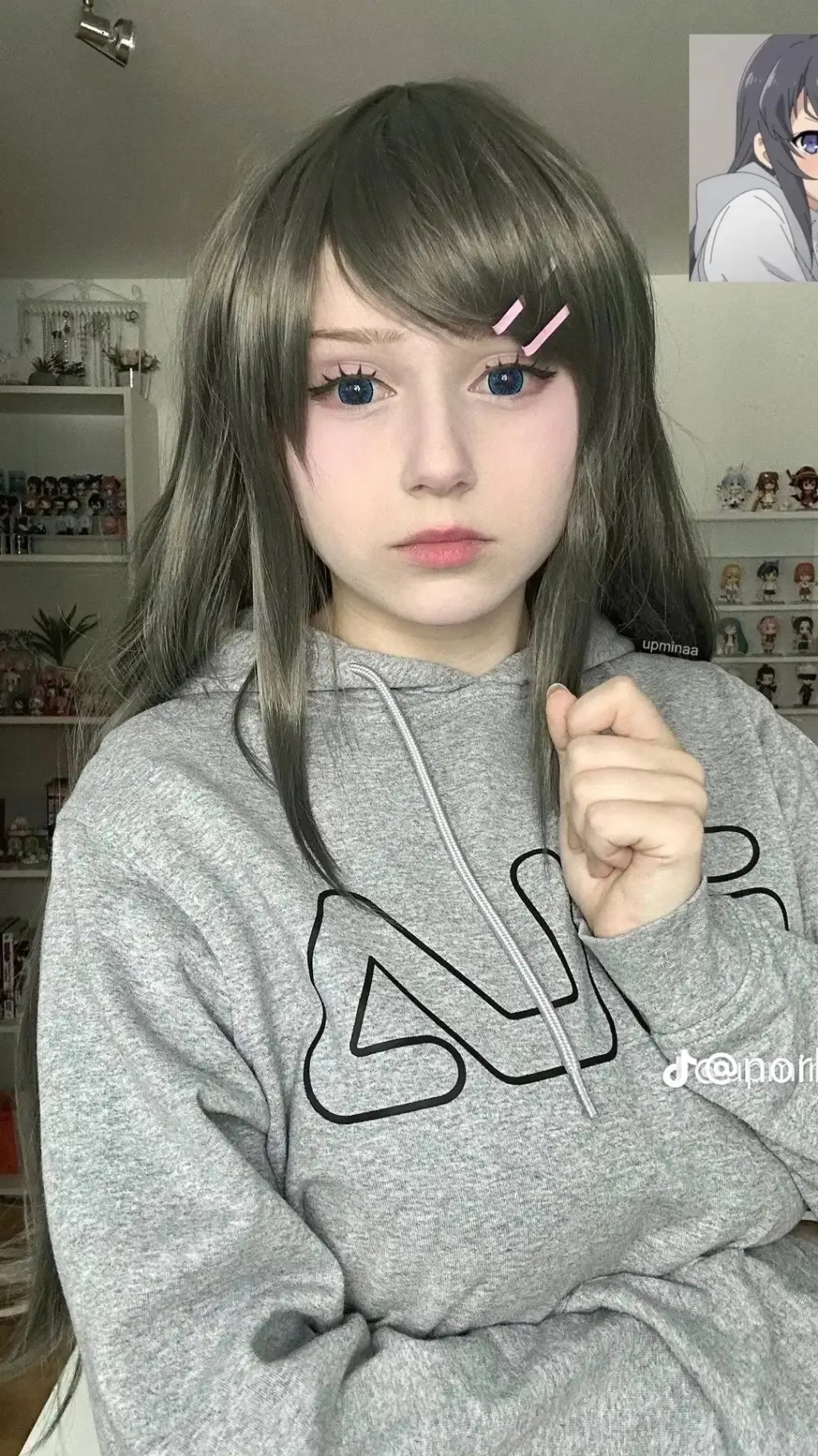 ai character: upminaa  background