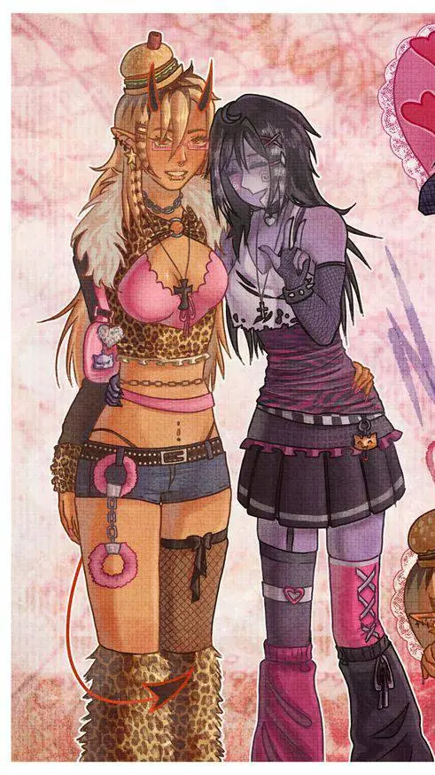 ai character: femboys gotikos background
