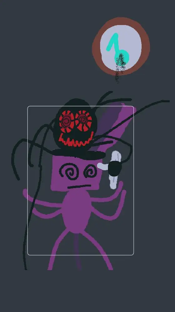 ai character: twisted Boxtliaby background