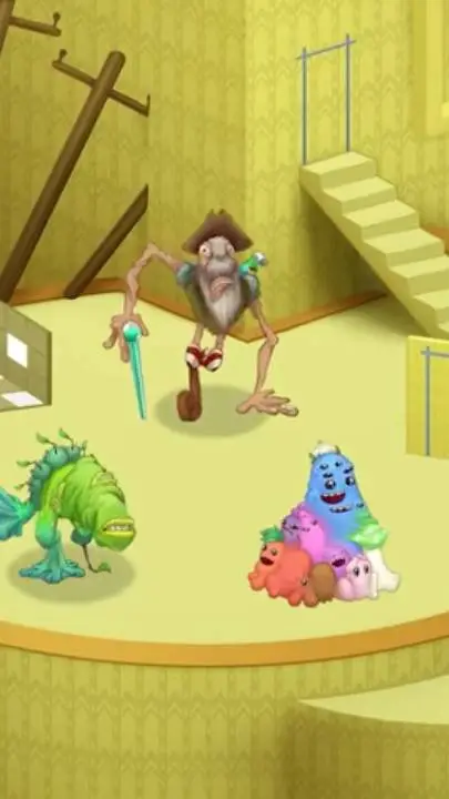 ai character: backrooms island background