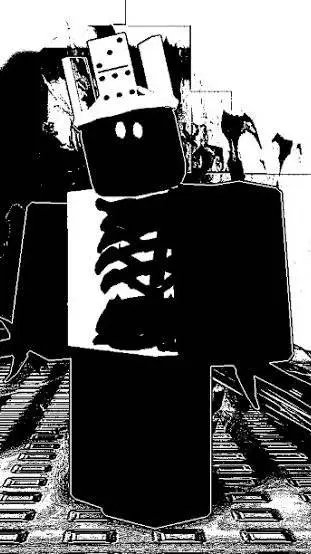 ai character: monochrome background