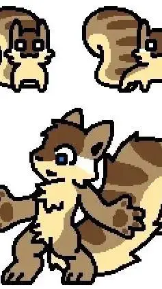 ai character: squirrel background