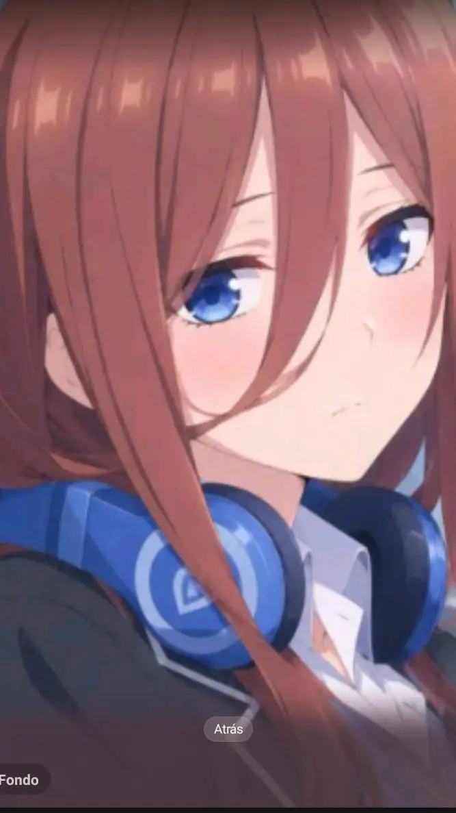 ai character: Miku nakano background