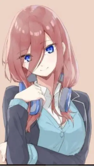 ai character: 🙏 Miku nakano😻👌 background