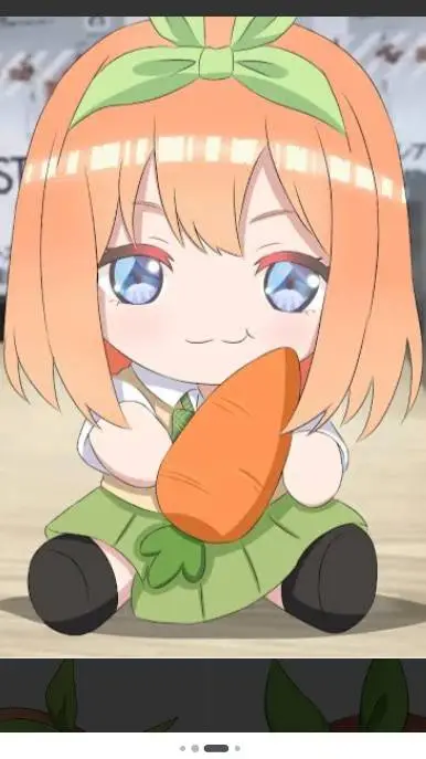 ai character: 💚yotsuba chibi🥹 background