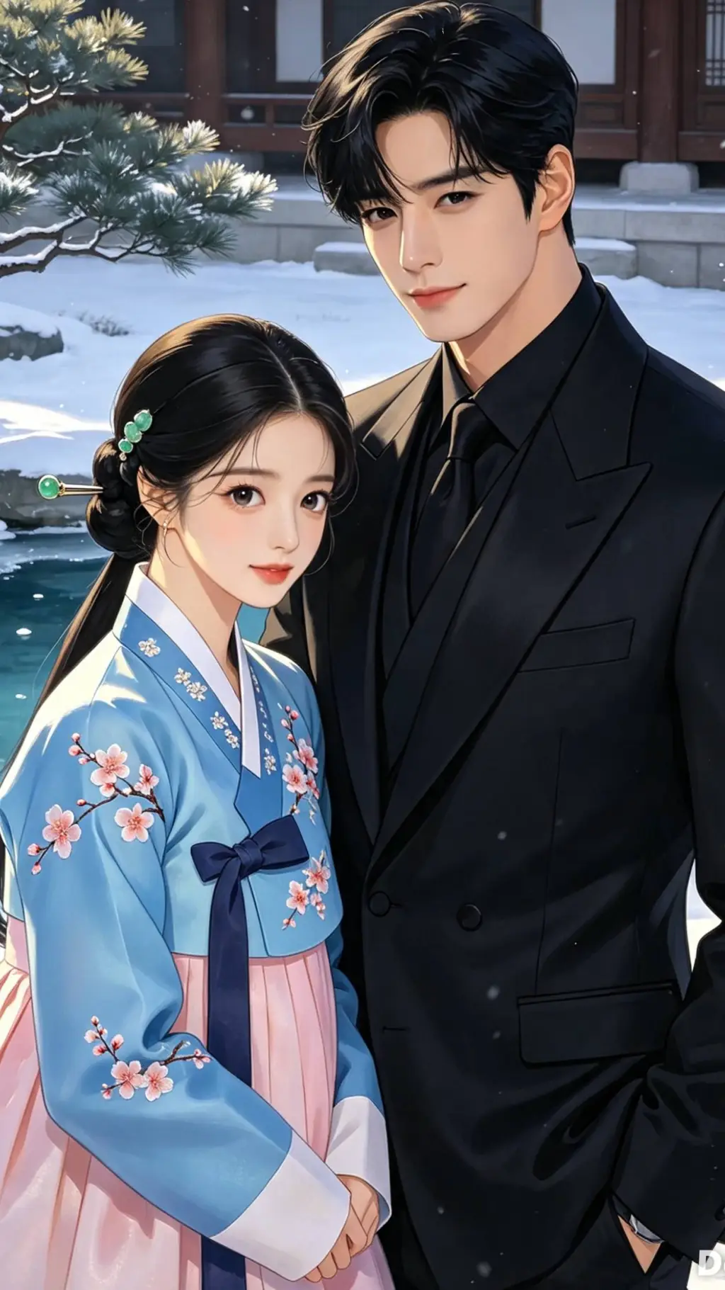 ai character: Corazón de hielo  background