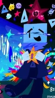 ai character: •Cube• background