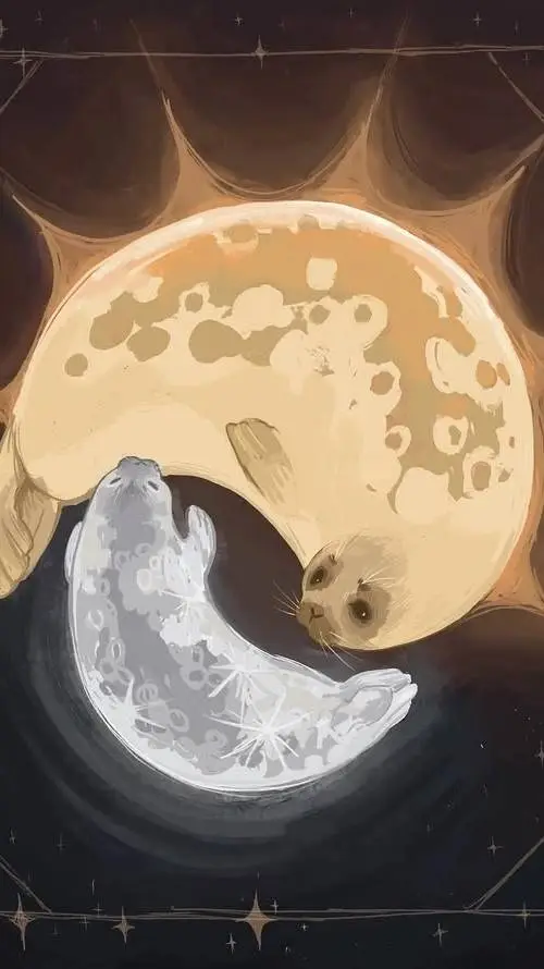 ai character: Solar eclipse^^ background