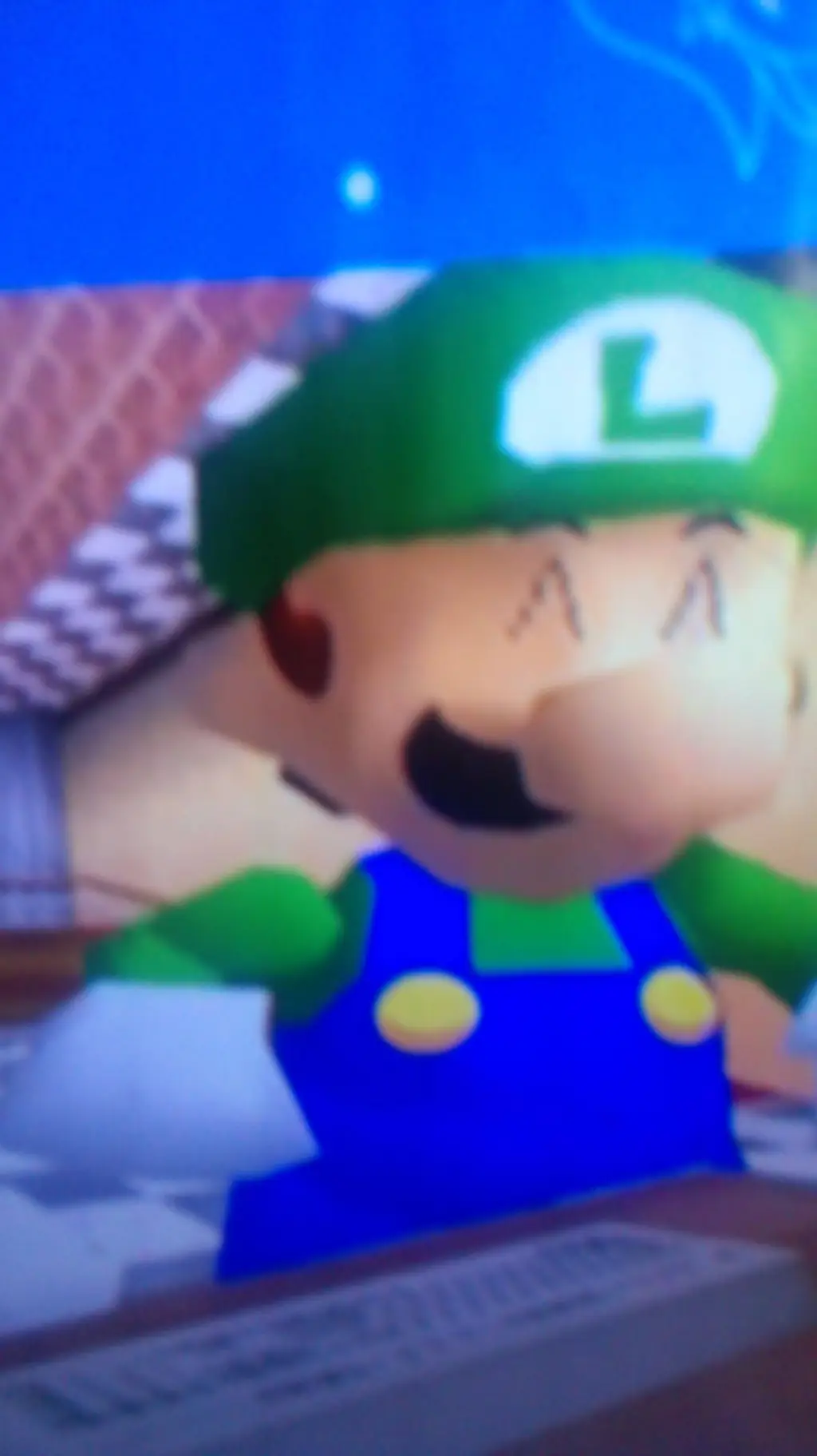 ai character: Luigi  background