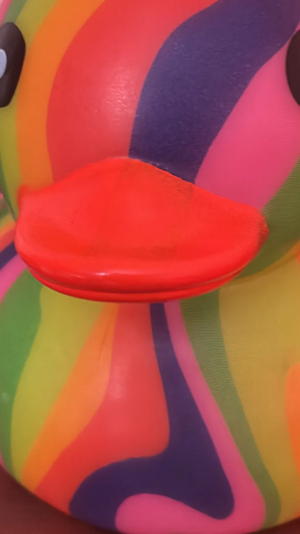 ai character: Rainbow duck background