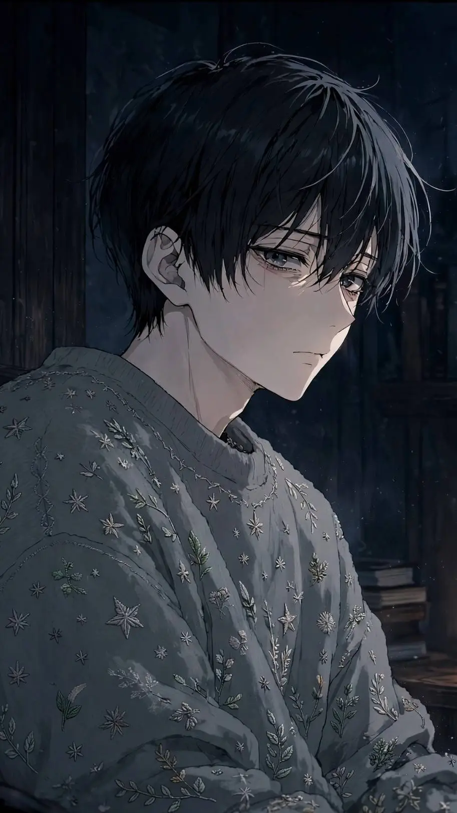 ai character: Kaien nocturne background