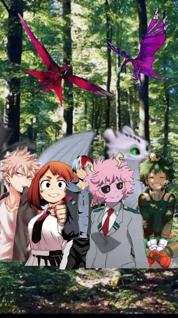 ai character: dragones y MHA background