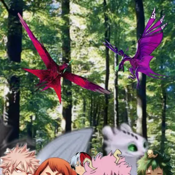 chat with ai character: dragones y MHA
