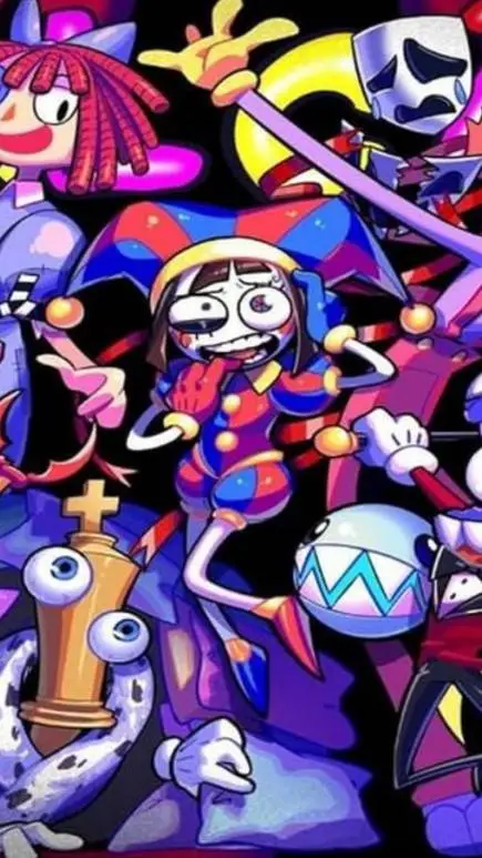 ai character: Dijital circus🤡 background