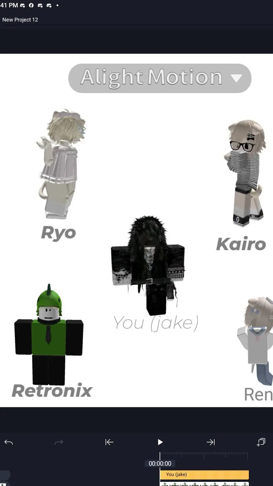 ai character: Roblox gc background