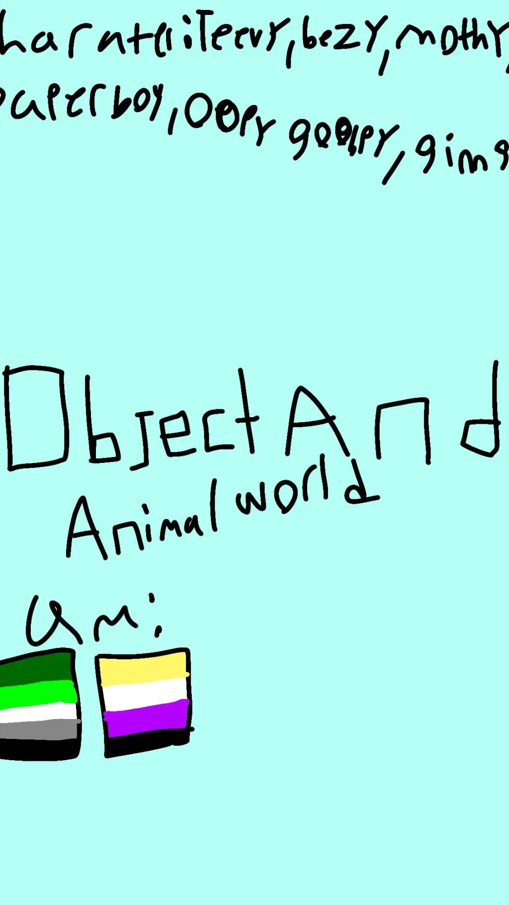 ai character: object and animal! background