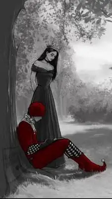 ai character: jester x princess background
