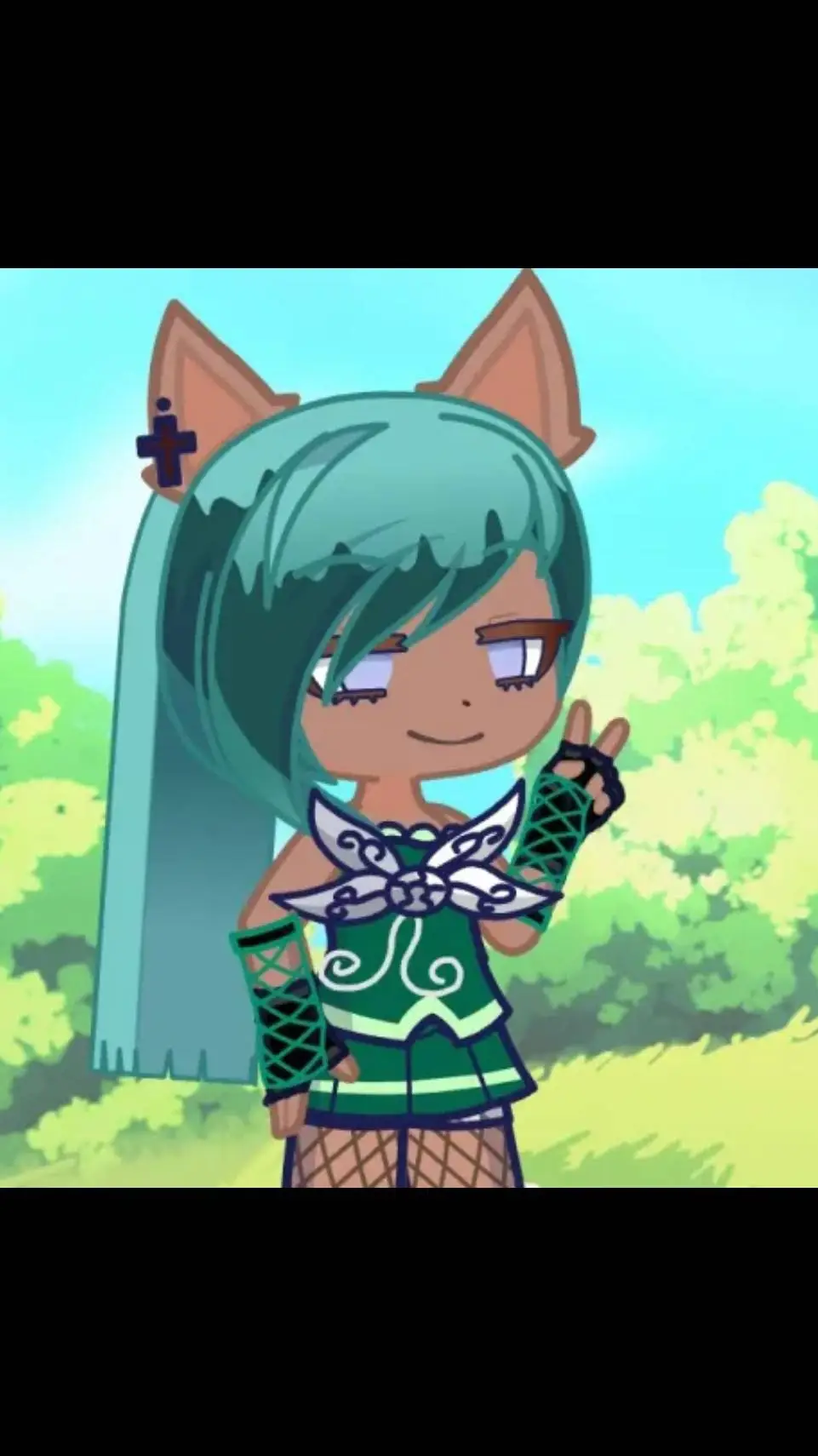 ai character: minty cookie background