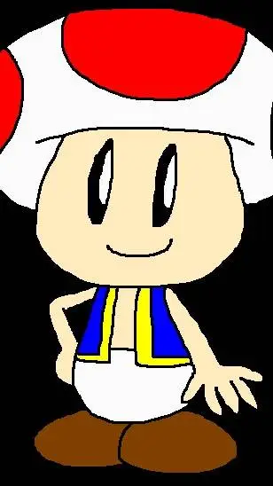 ai character: Toad Toadstool background