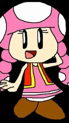 ai character: Toadette Toadstool background